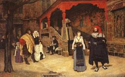 James Tissot Meeting of Faust and Marguerite Germany oil painting art